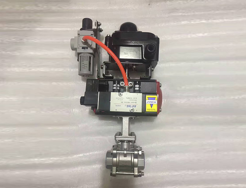 不锈钢气动内丝球阀